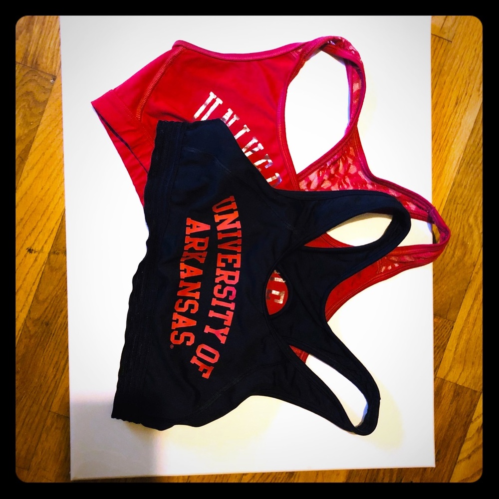 2 VS Pink ASU sports bras